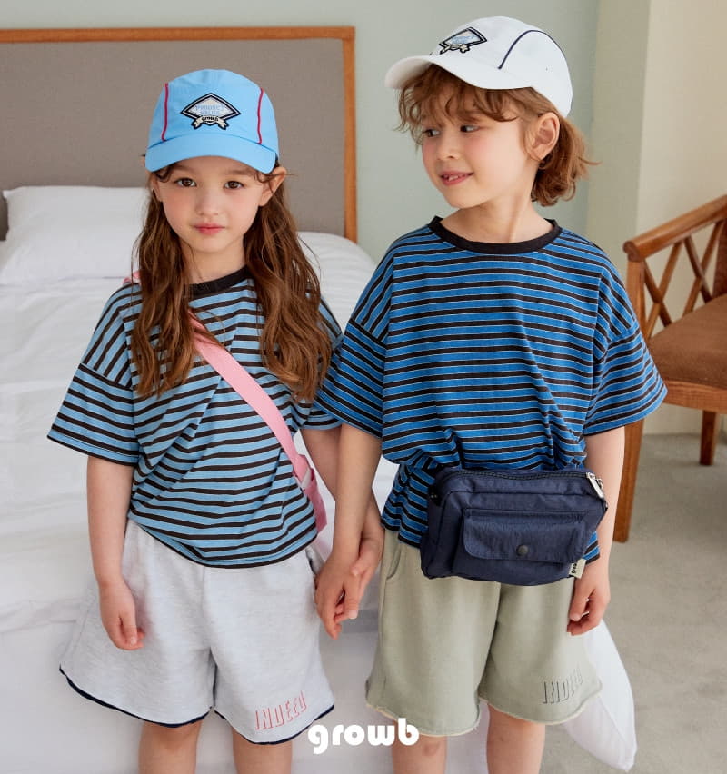 Grow B - Korean Children Fashion - #childofig - Indigo Tee - 7