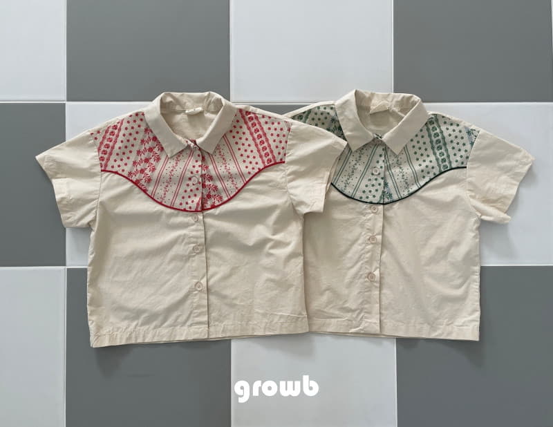 Grow B - Korean Children Fashion - #childofig - Croshe Shirt