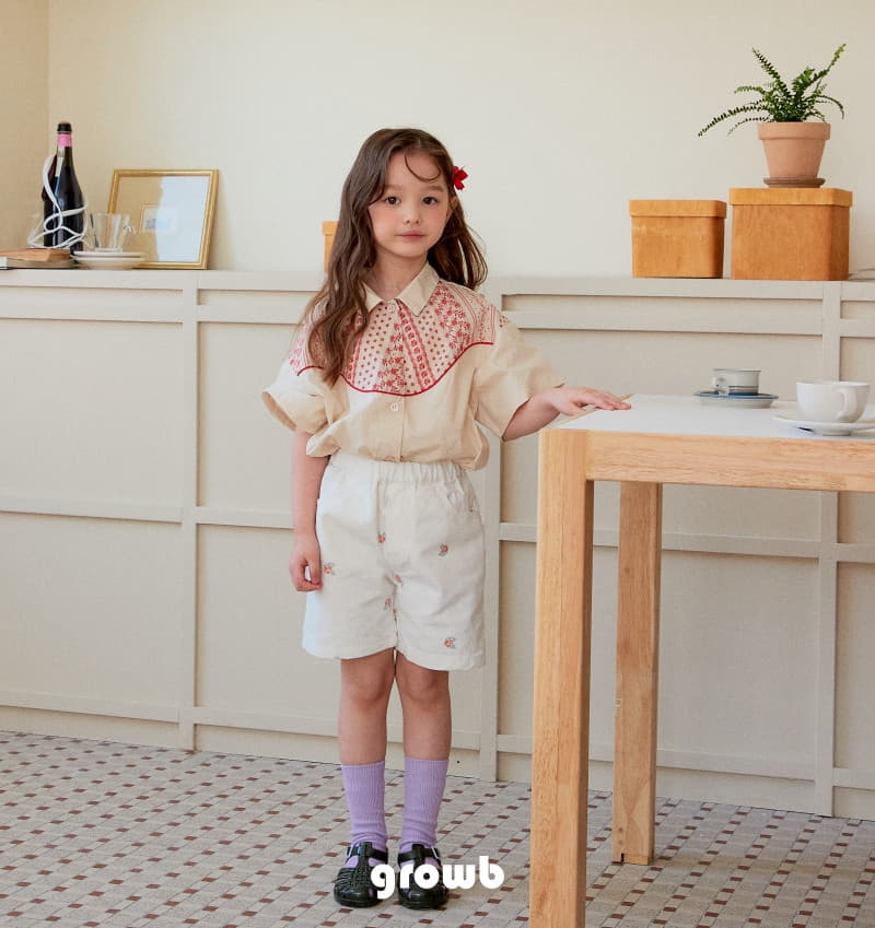 Grow B - Korean Children Fashion - #designkidswear - Croshe Shirt - 3