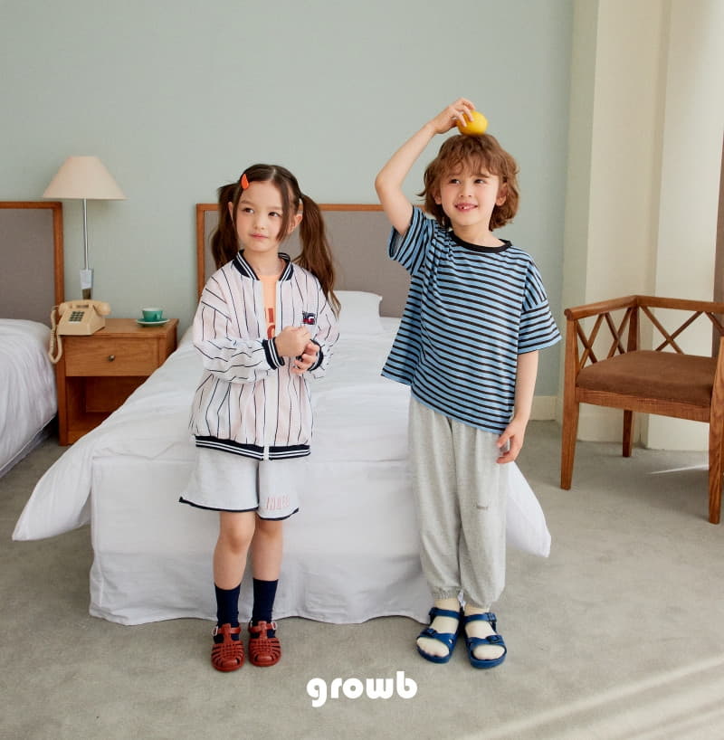 Grow B - Korean Children Fashion - #fashionkids - Indigo Tee - 11