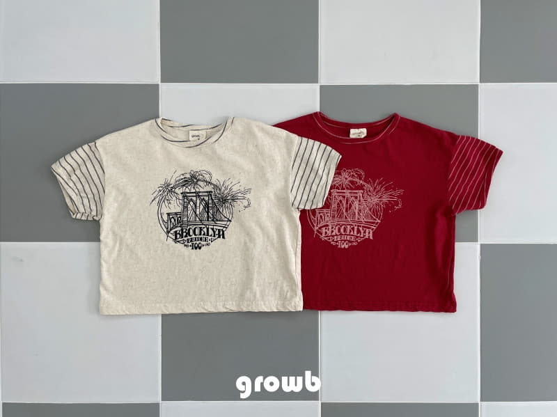 Grow B - Korean Children Fashion - #kidzfashiontrend - Brooklyn Tee - 10