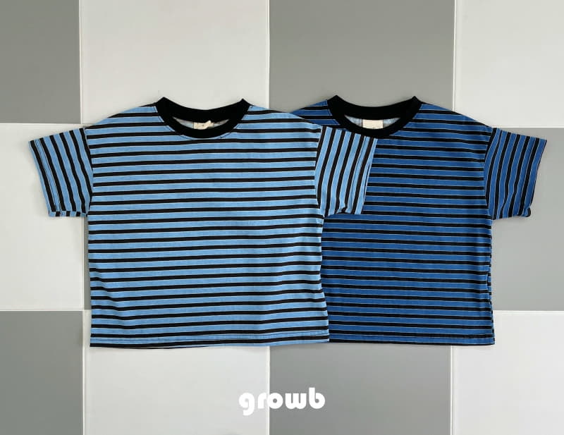 Grow B - Korean Children Fashion - #magicofchildhood - Indigo Tee