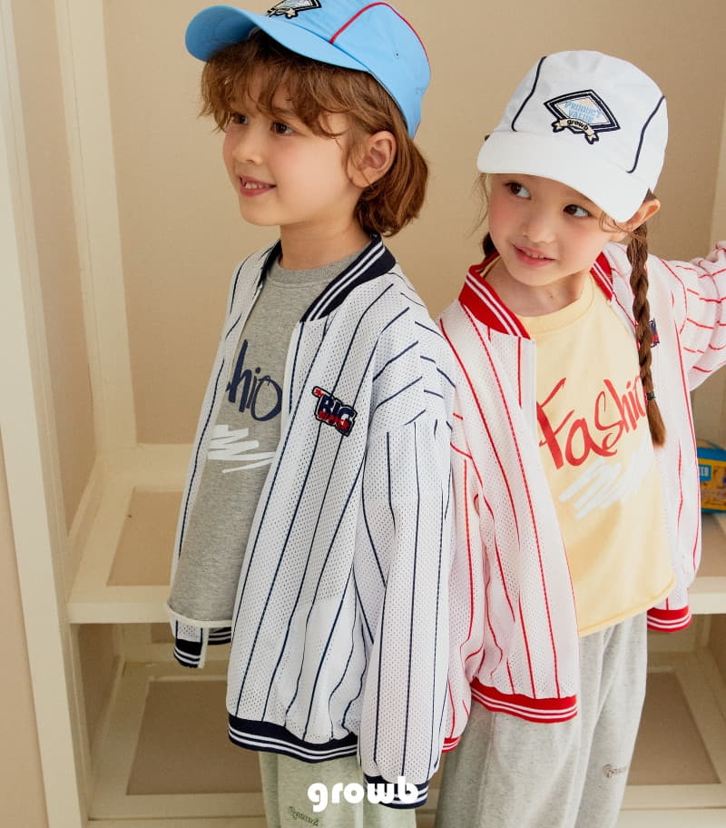 Grow B - Korean Children Fashion - #prettylittlegirls - Base Ball Jumper - 6