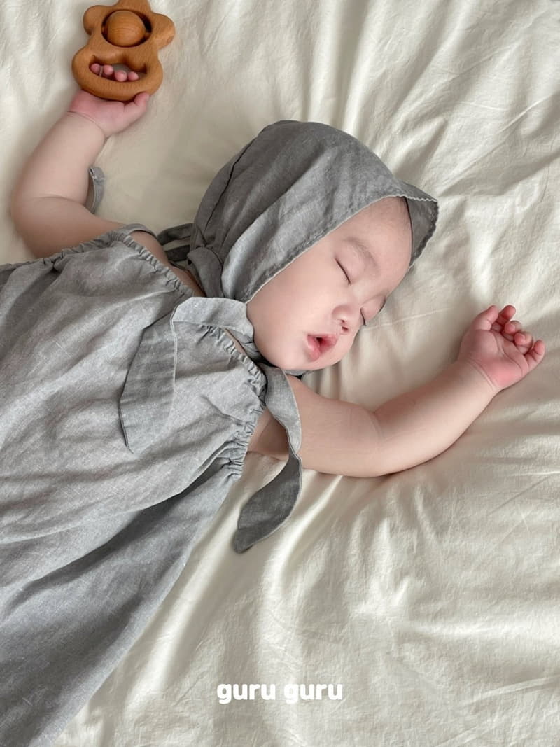 Guru Guru - Korean Baby Fashion - #babyoninstagram - Linen Bonnet  - 10