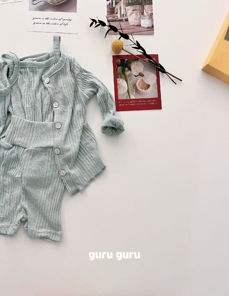 Guru Guru - Korean Baby Fashion - #babyootd - Anna Top Bottom Cardigan Set - 12