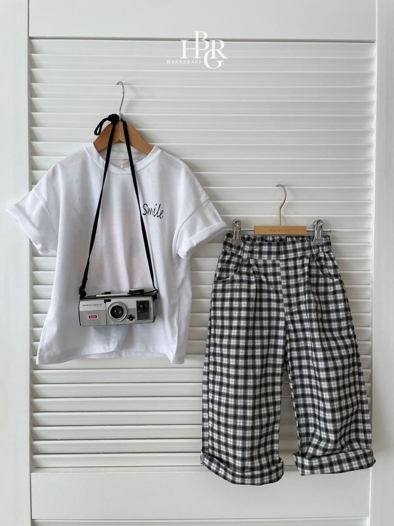 Haebaragi - Korean Children Fashion - #discoveringself - Linen Check Pants - 6