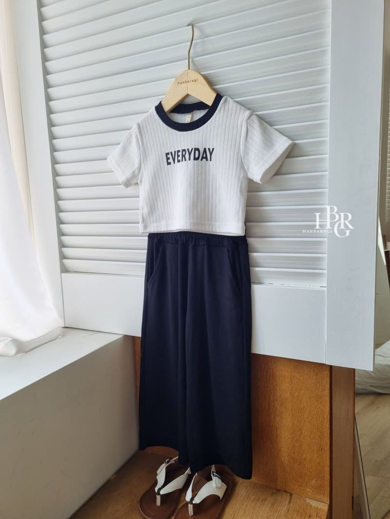 Haebaragi - Korean Children Fashion - #kidzfashiontrend - Every Day Crop Tee - 7