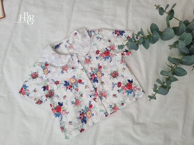 Haebaragi - Korean Children Fashion - #magicofchildhood - Embrodiery Flower Blouse