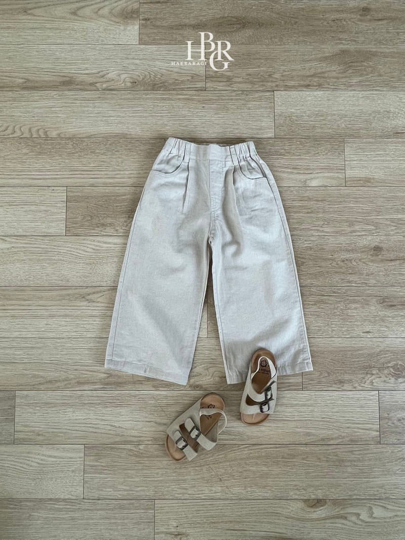 Haebaragi - Korean Children Fashion - #todddlerfashion - Linen Washing Pants - 3