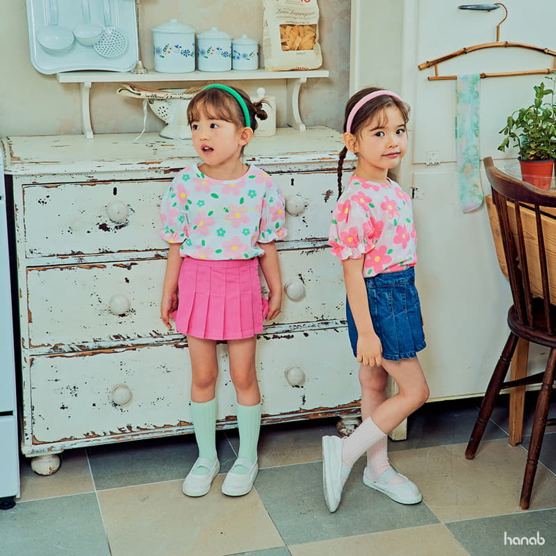 Hanab - Korean Children Fashion - #childofig - Flower Shirring Tee - 8