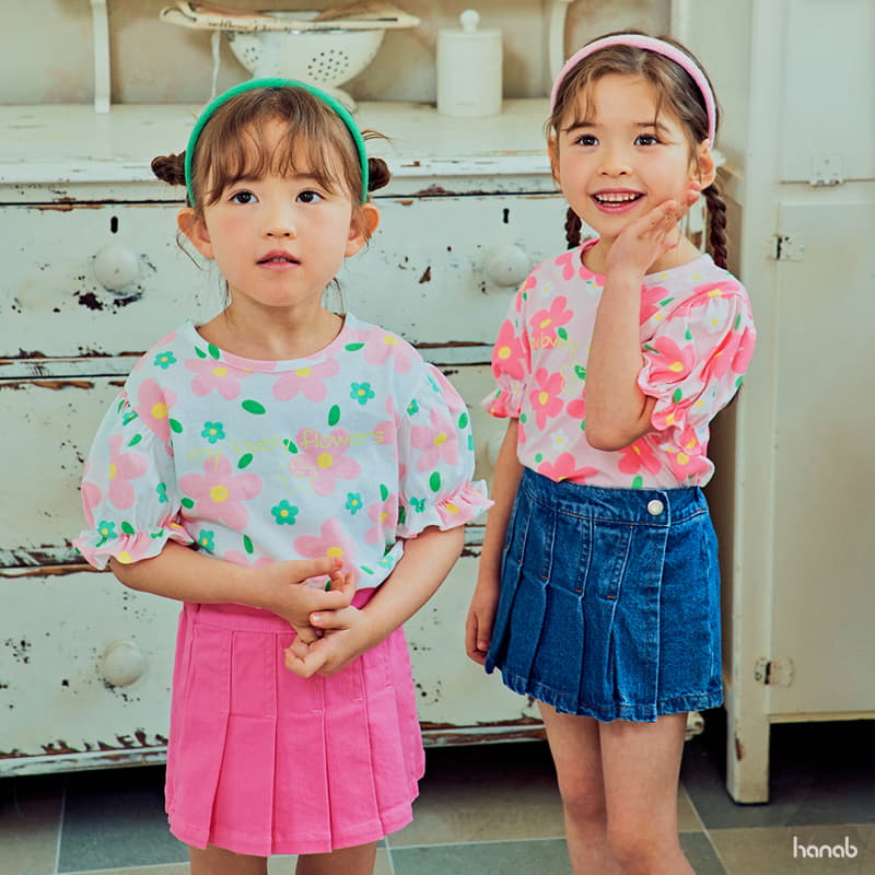 Hanab - Korean Children Fashion - #childrensboutique - Flower Shirring Tee - 9