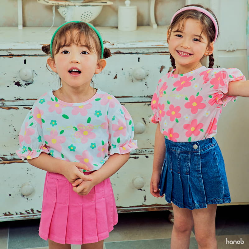 Hanab - Korean Children Fashion - #designkidswear - Flower Shirring Tee - 10