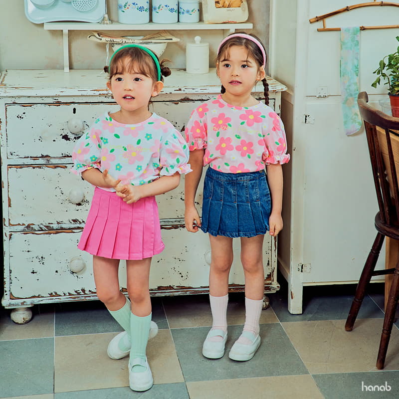 Hanab - Korean Children Fashion - #fashionkids - Flower Shirring Tee - 12