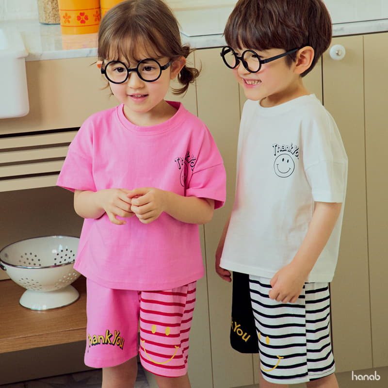 Hanab - Korean Children Fashion - #kidzfashiontrend - Jjack Stripes Top Bottom Set - 3