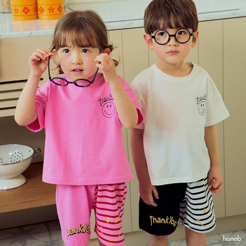 Hanab - Korean Children Fashion - #kidsstore - Jjak Stripes Top Bottom Set - 4