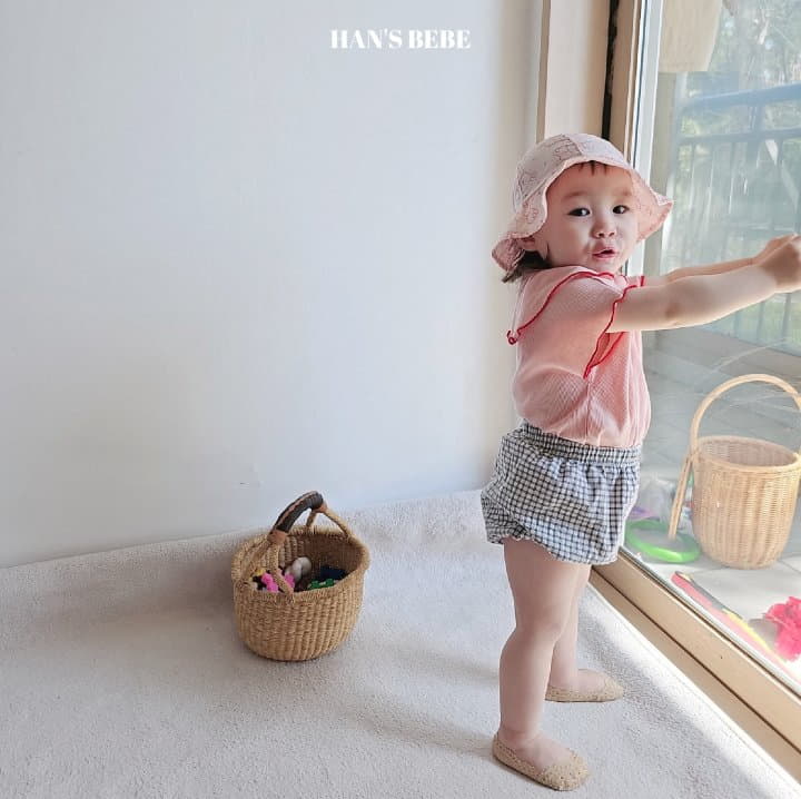 Han's - Korean Baby Fashion - #babyboutique - Bebe HB Check Bloomer - 2