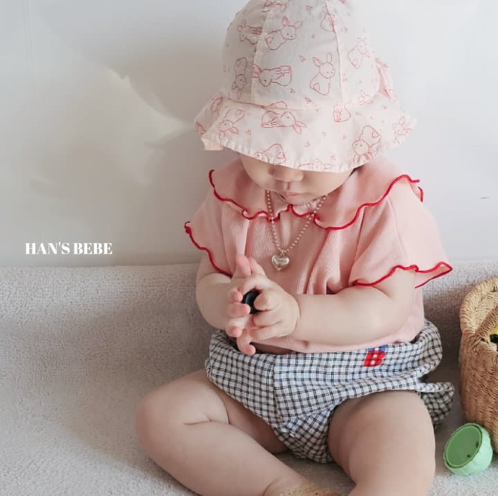 Han's - Korean Baby Fashion - #babyboutique - Bebe HB Check Bloomer - 3