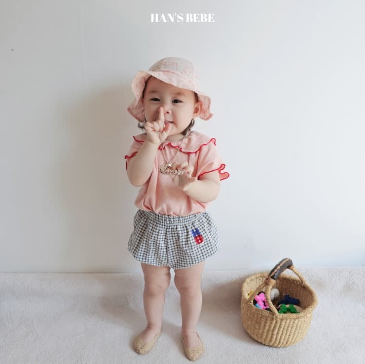 Han's - Korean Baby Fashion - #babyclothing - Bebe HB Check Bloomer - 5