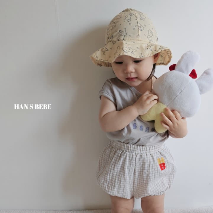 Han's - Korean Baby Fashion - #babyootd - Bebe HB Check Bloomer - 11