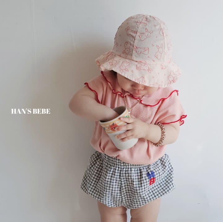 Han's - Korean Baby Fashion - #onlinebabyshop - Bebe HB Check Bloomer