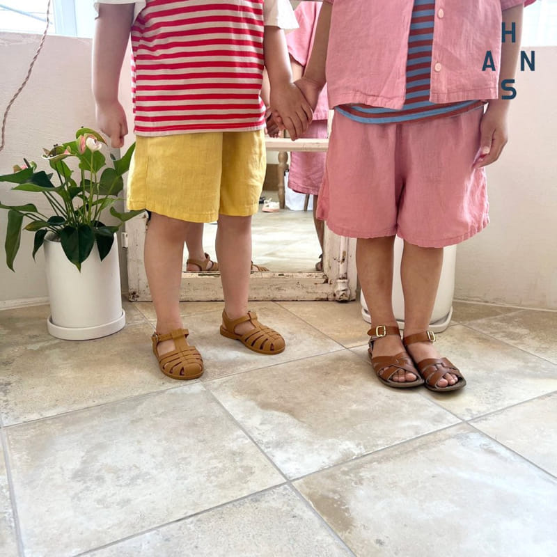 Han's - Korean Children Fashion - #kidsstore - Linen Shorts