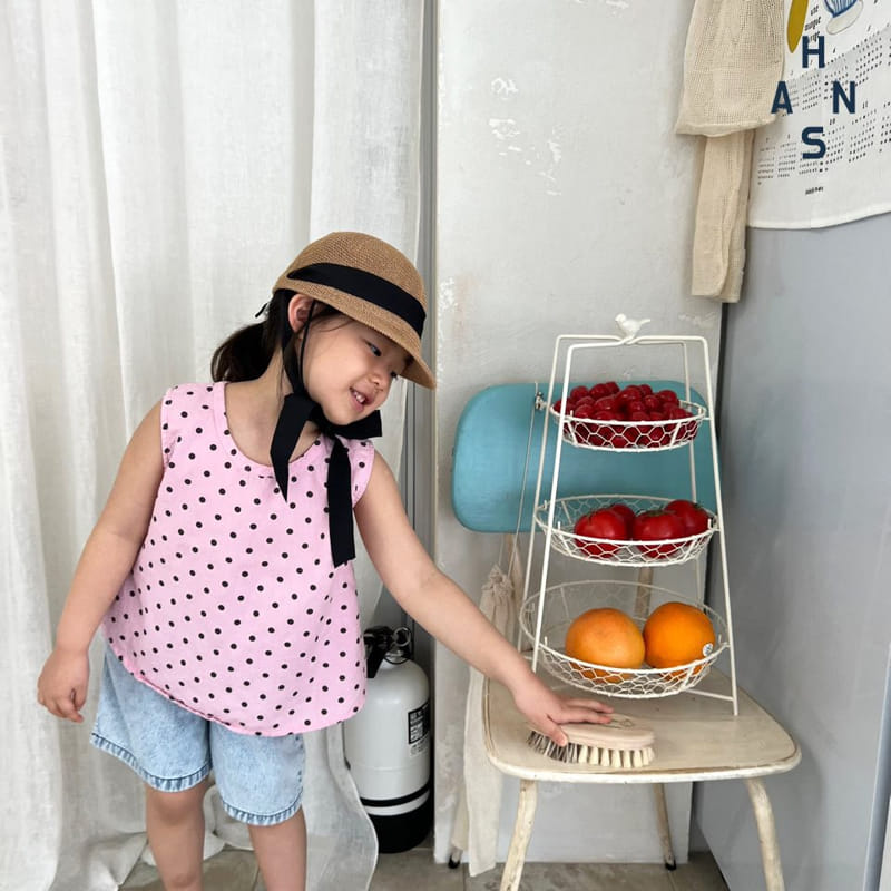 Han's - Korean Children Fashion - #magicofchildhood - Dot Sleeveless