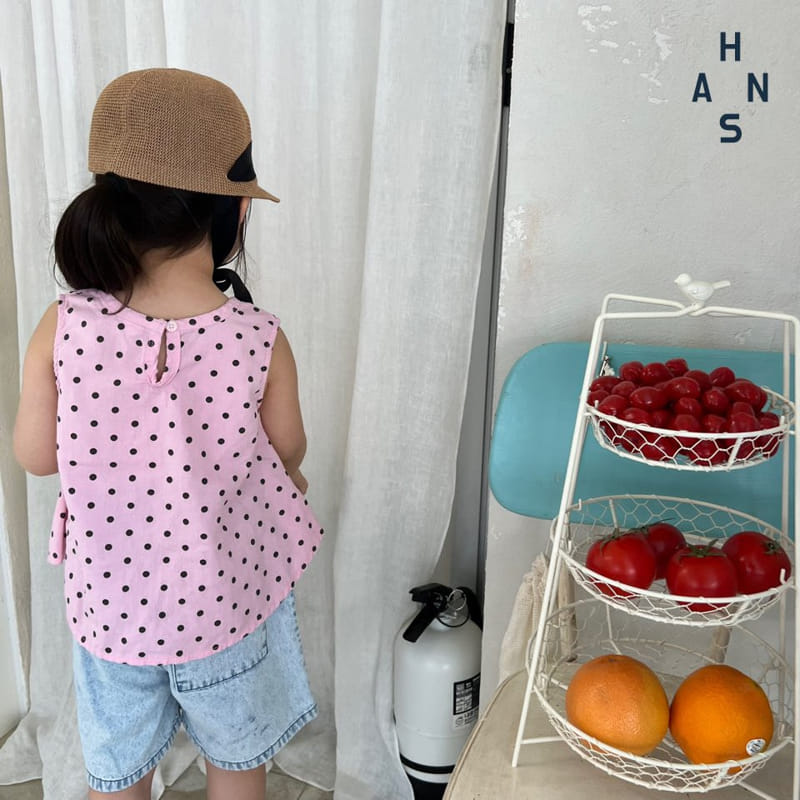 Han's - Korean Children Fashion - #prettylittlegirls - Dot Sleeveless - 3