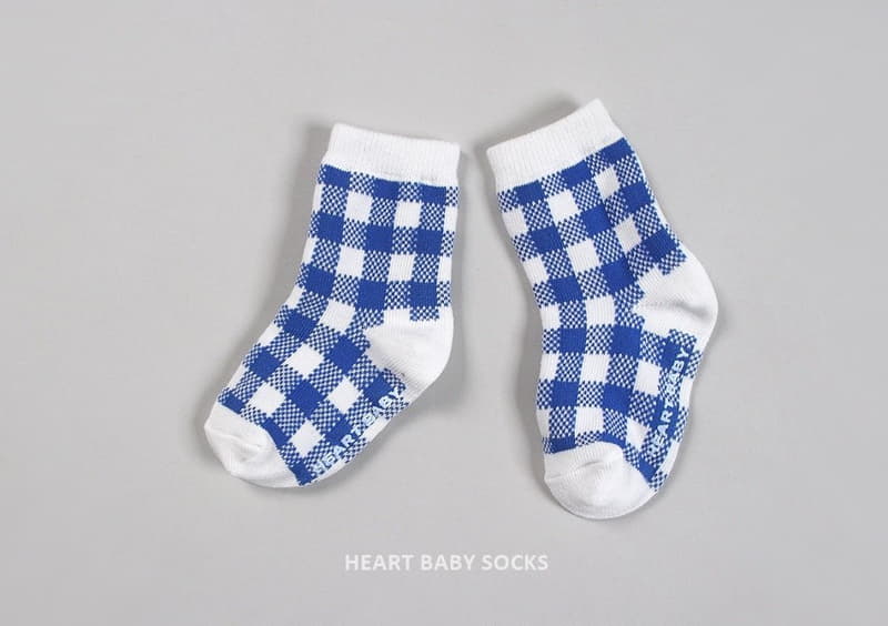 Heart Baby - Korean Children Fashion - #childrensboutique - Cute Check Socks