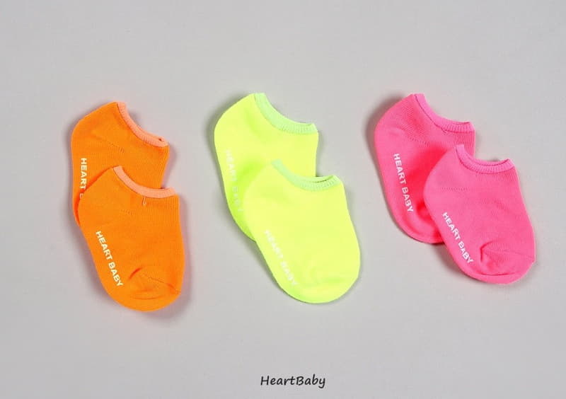 Heart Baby - Korean Children Fashion - #discoveringself - Neon Socks - 5