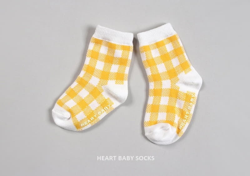 Heart Baby - Korean Children Fashion - #discoveringself - Cute Check Socks - 3