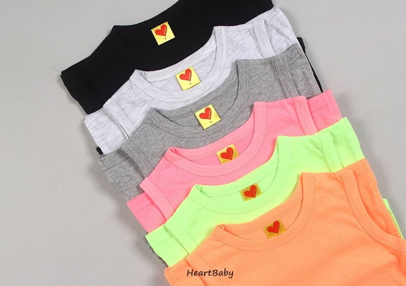 Heart Baby - Korean Children Fashion - #fashionkids - Layered Sleeveless - 5