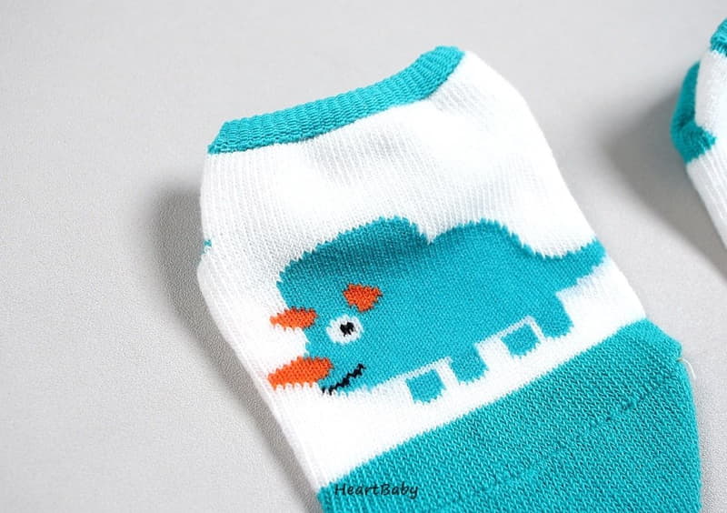 Heart Baby - Korean Children Fashion - #kidzfashiontrend - Dino Socks - 11