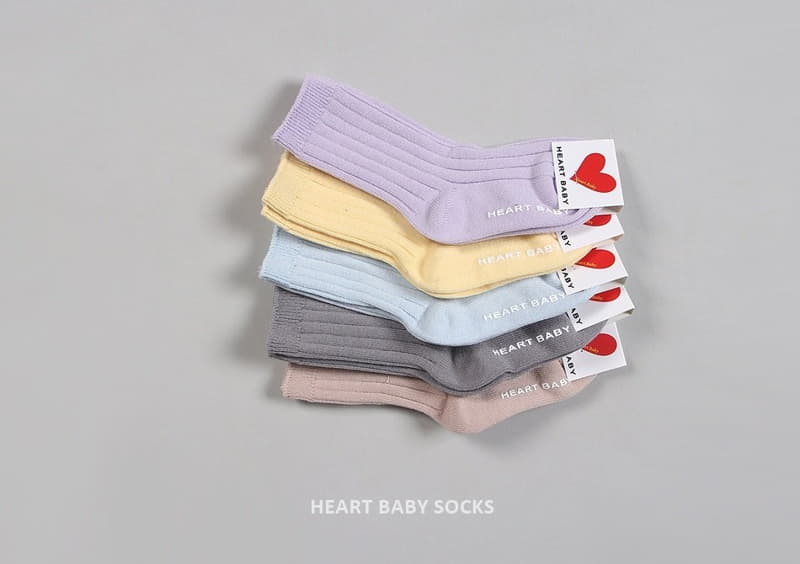 Heart Baby - Korean Children Fashion - #magicofchildhood - Pastel Socks - 9