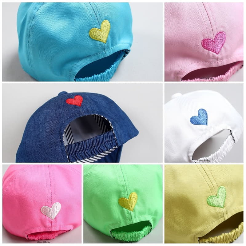 Heart Baby - Korean Children Fashion - #prettylittlegirls - Heart Color Cap - 2