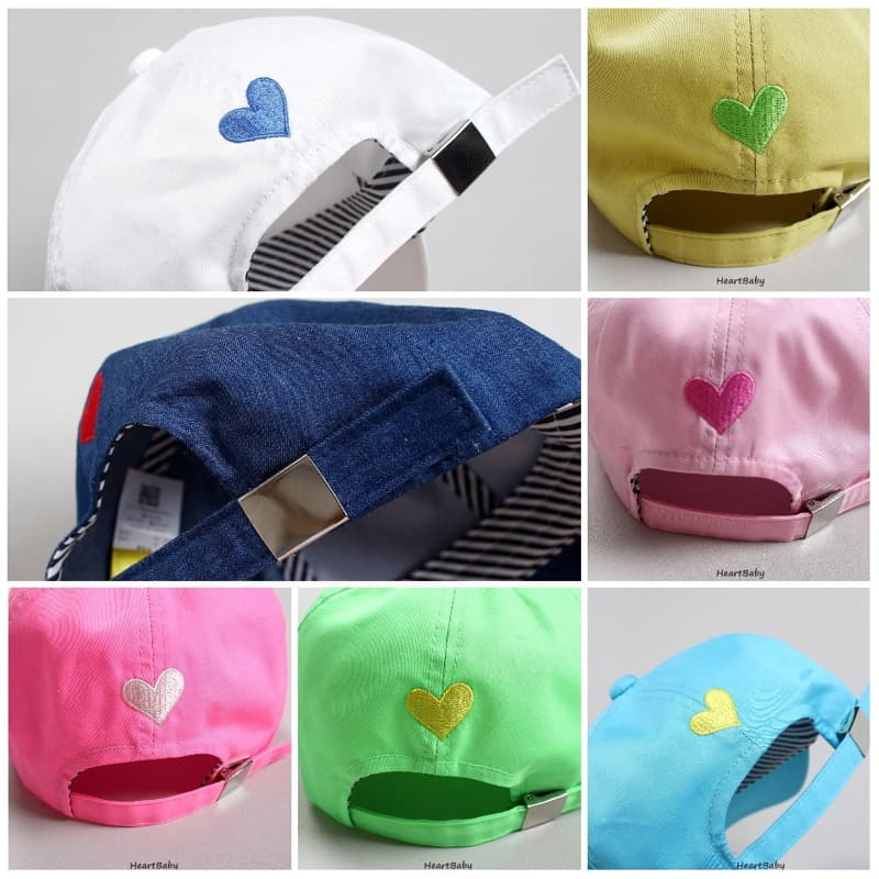 Heart Baby - Korean Children Fashion - #stylishchildhood - Heart Color Cap - 5