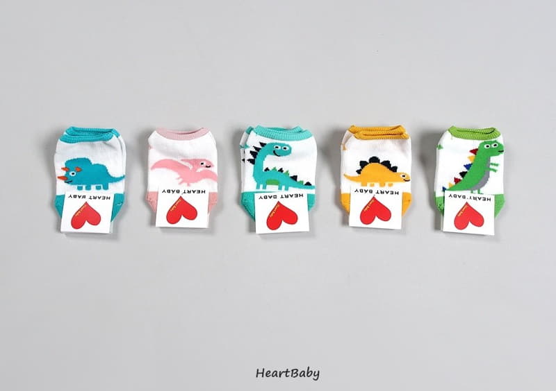 Heart Baby - Korean Children Fashion - #stylishchildhood - Dino Socks - 3