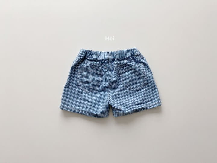 Hei - Korean Children Fashion - #discoveringself - Check Shorts - 2