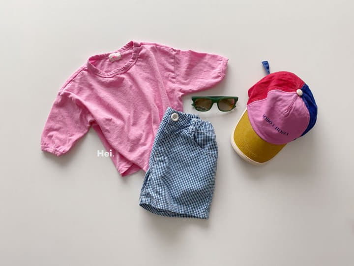 Hei - Korean Children Fashion - #minifashionista - Check Shorts - 10