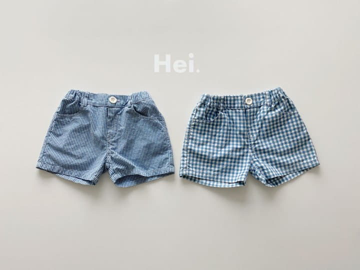 Hei - Korean Children Fashion - #todddlerfashion - Check Shorts - 12