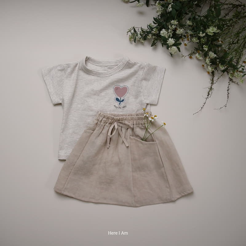 Here I Am - Korean Children Fashion - #discoveringself - Heart Tulip Tee - 7