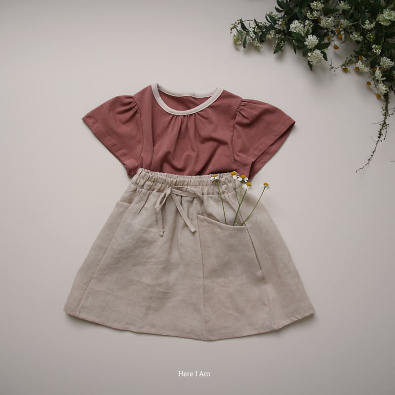 Here I Am - Korean Children Fashion - #discoveringself - And You Linen Skirt - 12