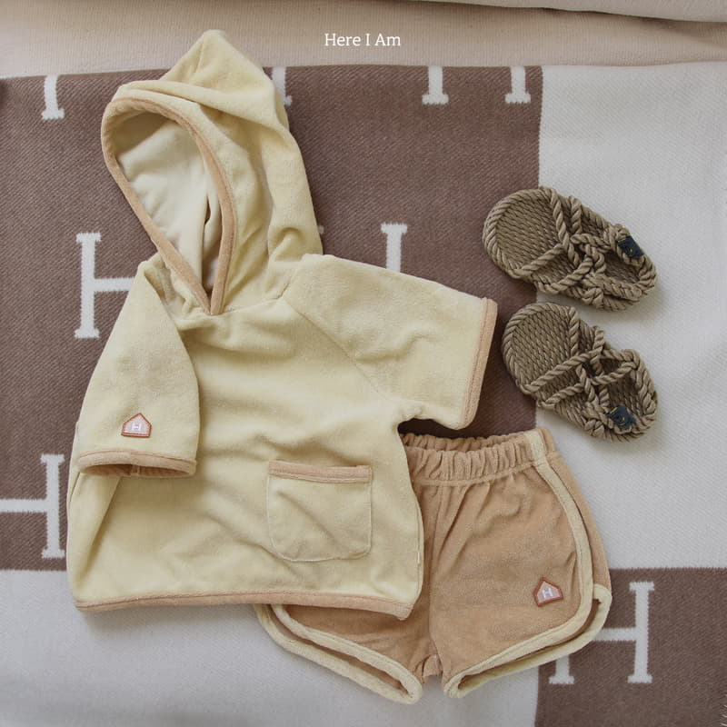 Here I Am - Korean Children Fashion - #kidzfashiontrend - Beach Terry Top Bottom Set - 2