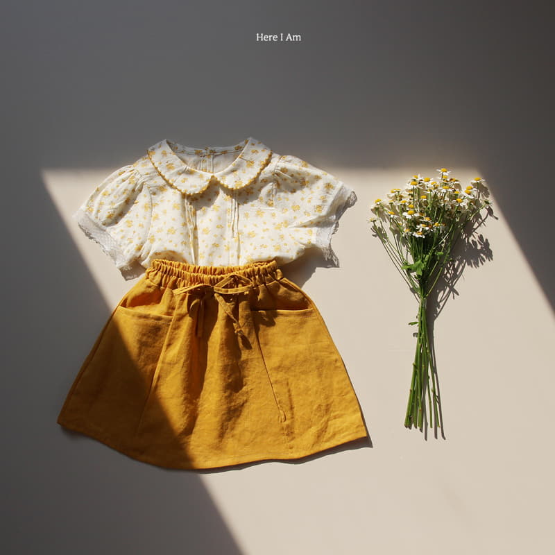 Here I Am - Korean Children Fashion - #kidzfashiontrend - And You Linen Skirt - 2