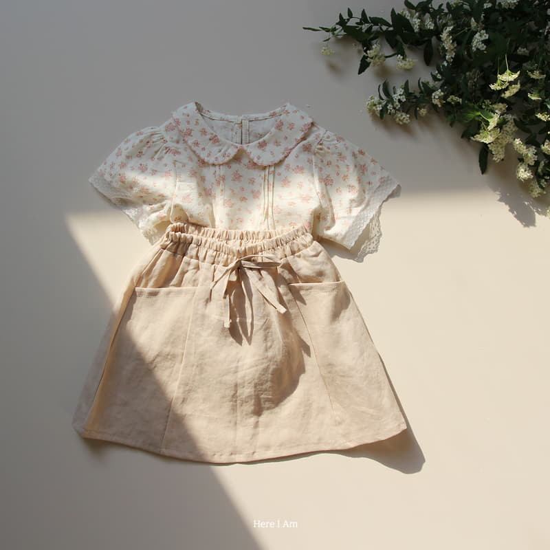 Here I Am - Korean Children Fashion - #Kfashion4kids - And You Linen Skirt - 4