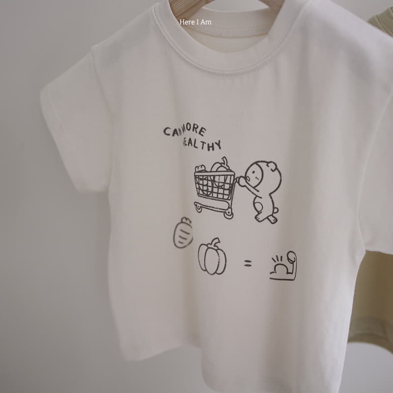 Here I Am - Korean Children Fashion - #prettylittlegirls - Healthy Tee