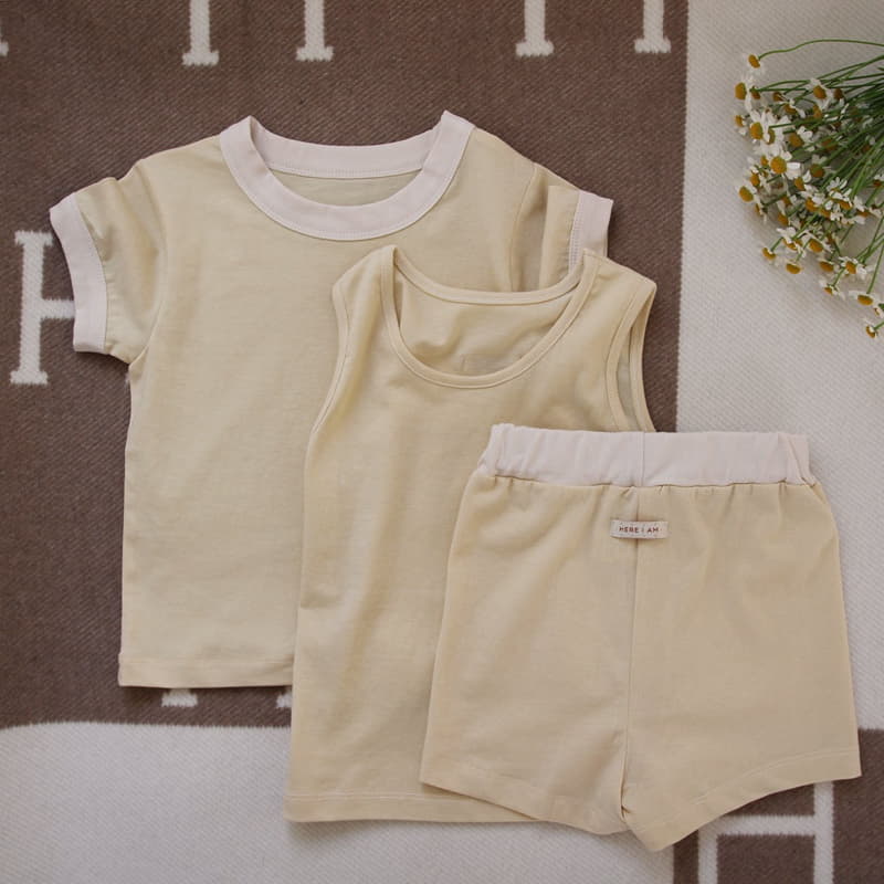 Here I Am - Korean Children Fashion - #todddlerfashion - Plain Sleeveless Tee - 2