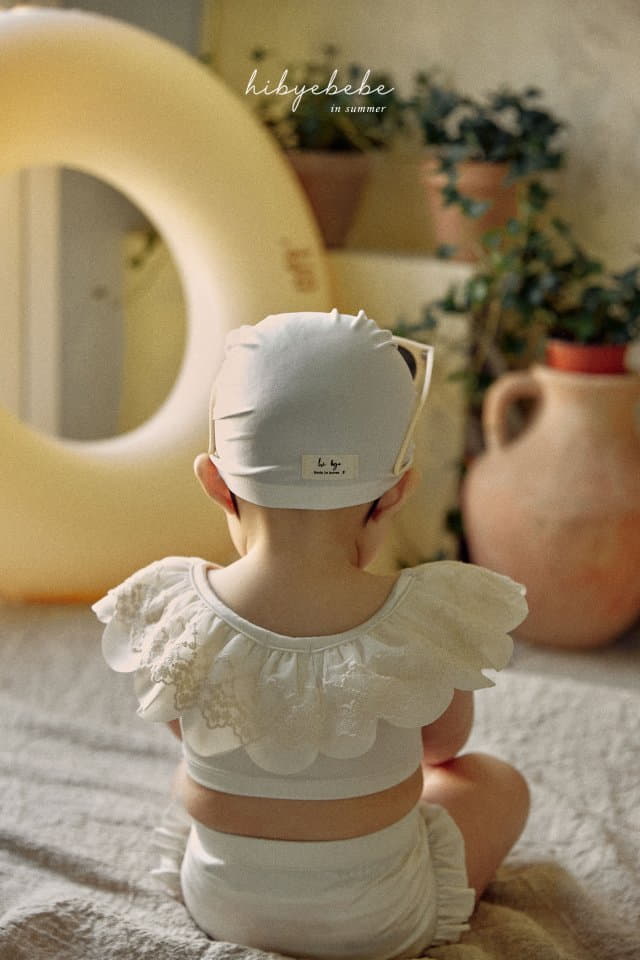 Hi Byebebe - Korean Baby Fashion - #babyboutiqueclothing - Bebe Tube Top Swimwear with Hat  - 5