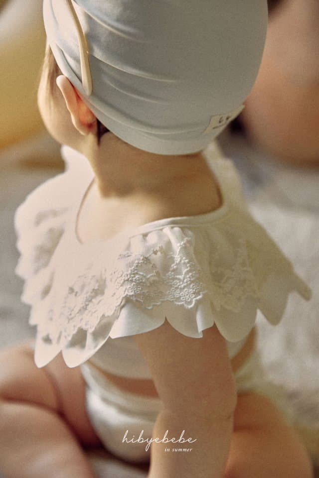 Hi Byebebe - Korean Baby Fashion - #babyfashion - Bebe Tube Top Swimwear with Hat  - 7