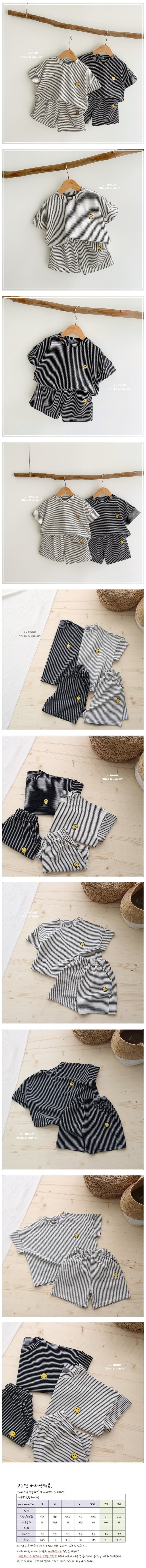 J-Room - Korean Children Fashion - #designkidswear - Coco Stripes Top Bottom Set