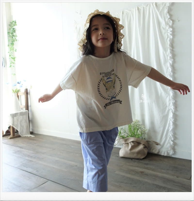 JM Snail - Korean Children Fashion - #kidsshorts - Rabbit Print Tee - 10